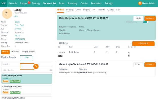 pet medical record screenshot 1 of 7