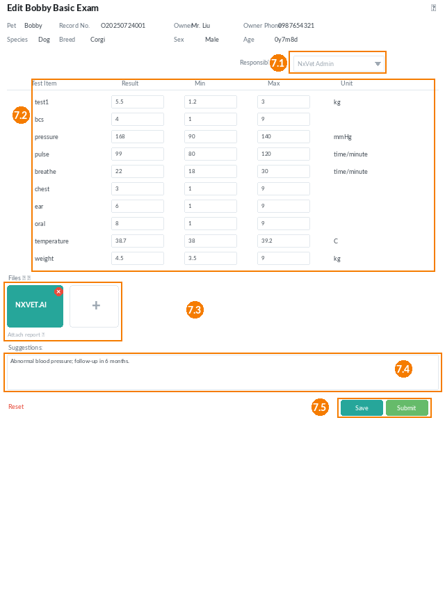pet medical record screenshot 2 of 7